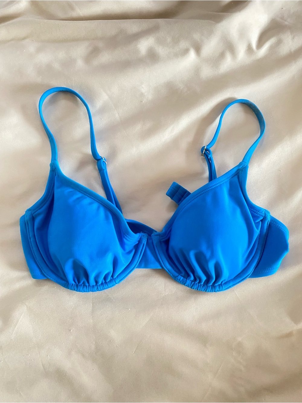 No Boundaries Bright Blue Bikini Top